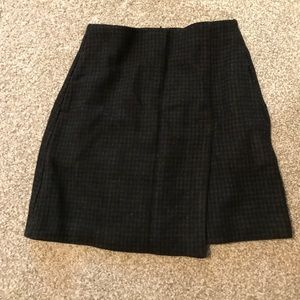 Uniqlo wool mini skirt - checked patterns